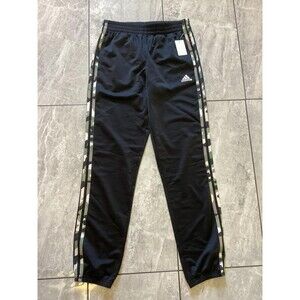 Adidas Pants Mens Large Black Green Camo Stripe Athletic Joggers AG6634Y New